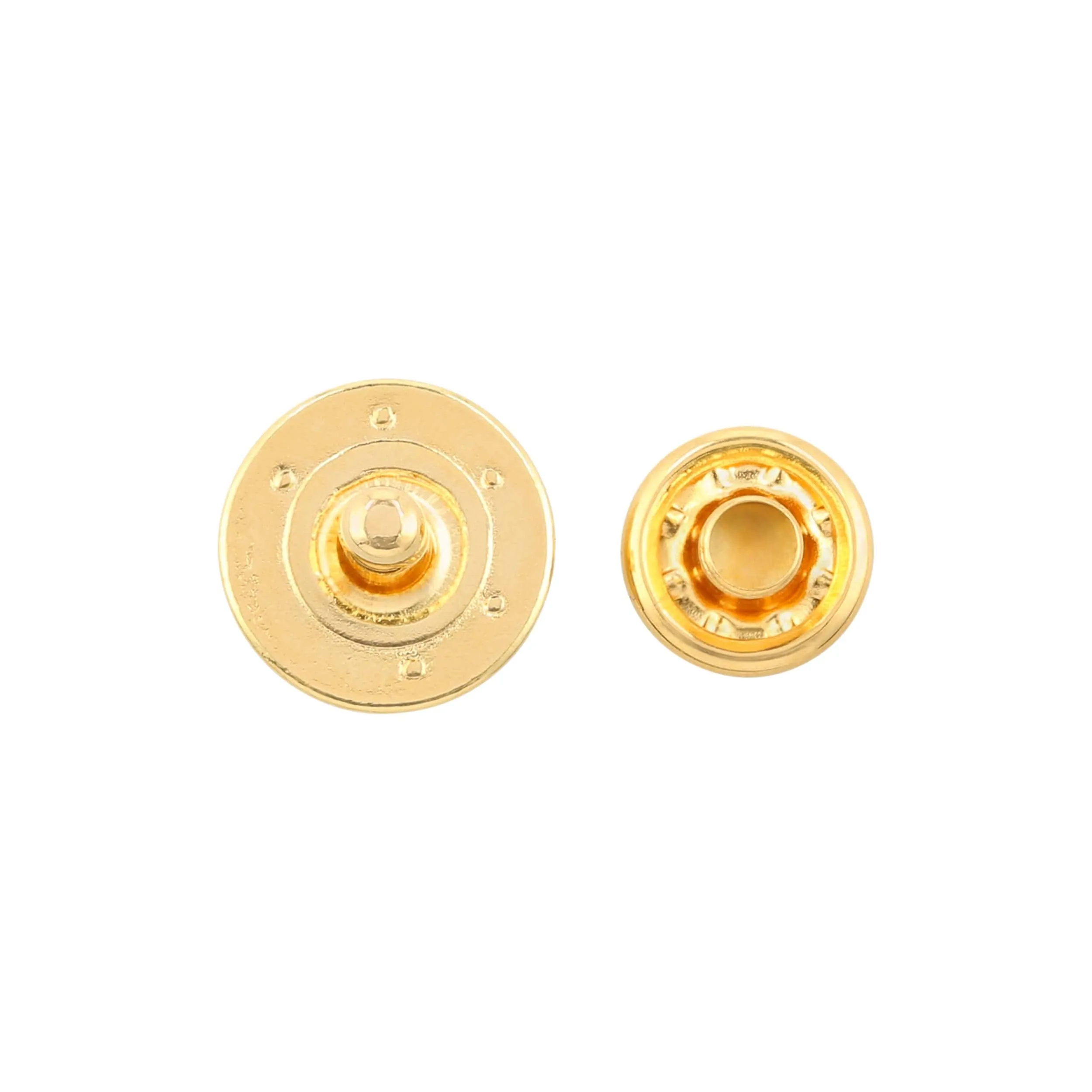 11mm Gold, Flat Top Rivet Stud, Steel - PK5, #P-1850