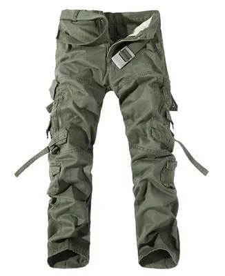 2020 Men Cargo Pants Men Multi-Pocket Overall Male Combat Cotton Trousers Army Casual Joggers Pants Size 42 Drop Shipping