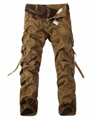 2020 Men Cargo Pants Men Multi-Pocket Overall Male Combat Cotton Trousers Army Casual Joggers Pants Size 42 Drop Shipping
