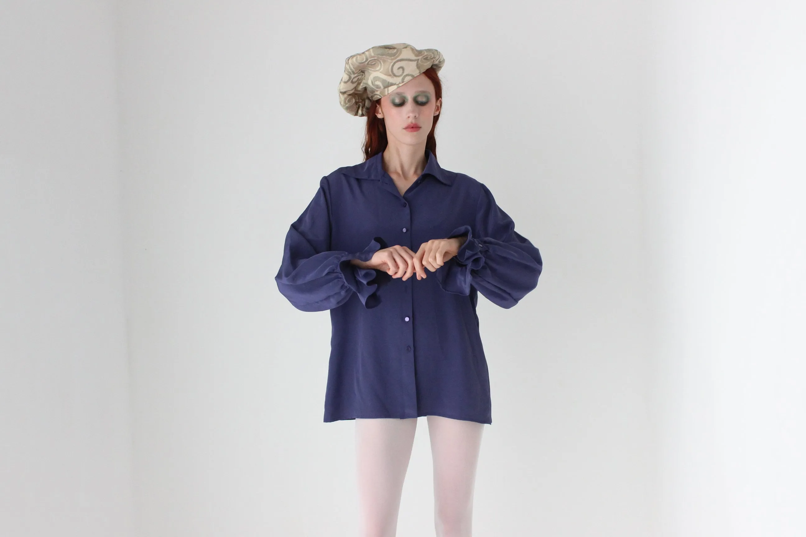 80s Shakespearean Ruffle Frill Wrist Shirt