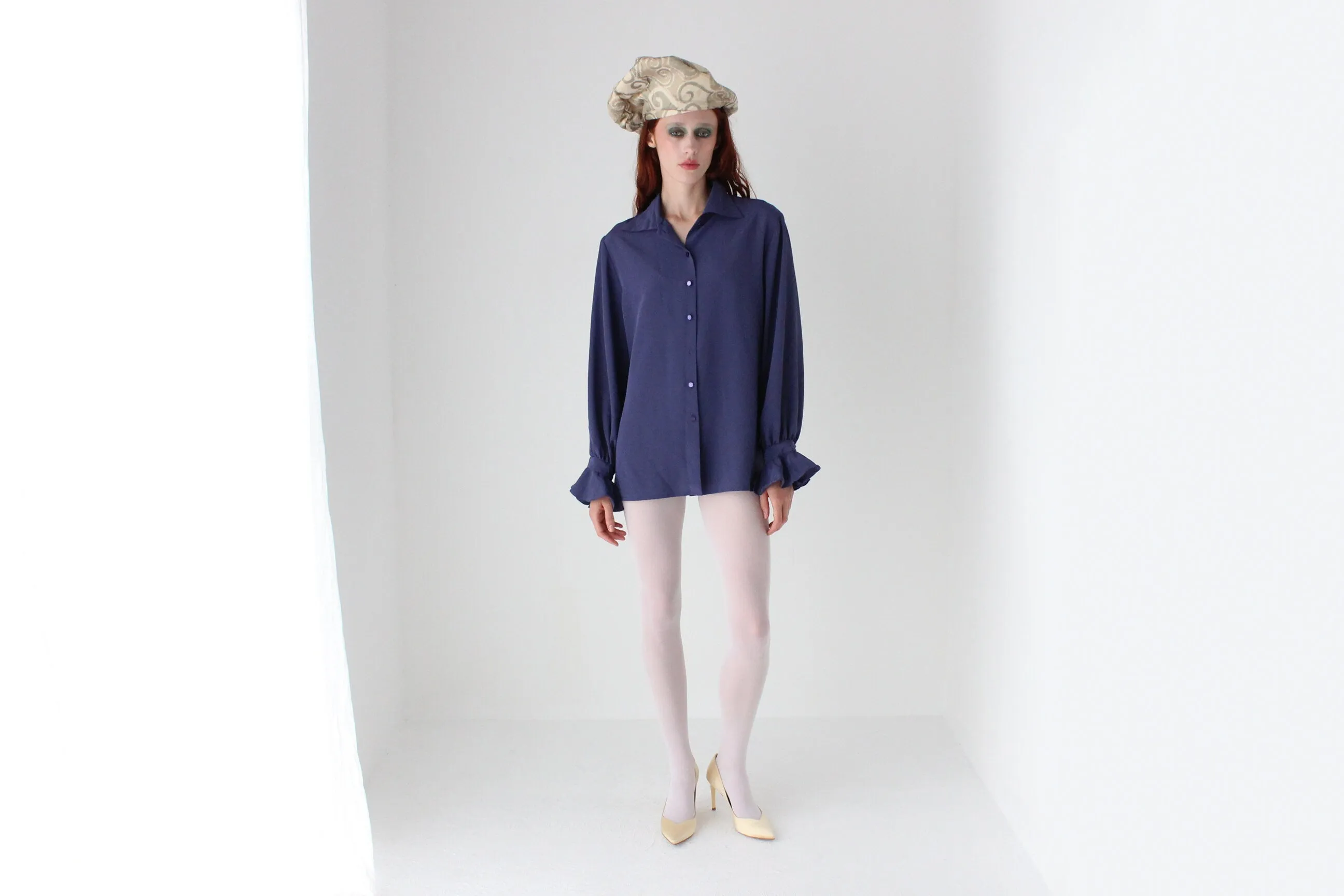 80s Shakespearean Ruffle Frill Wrist Shirt