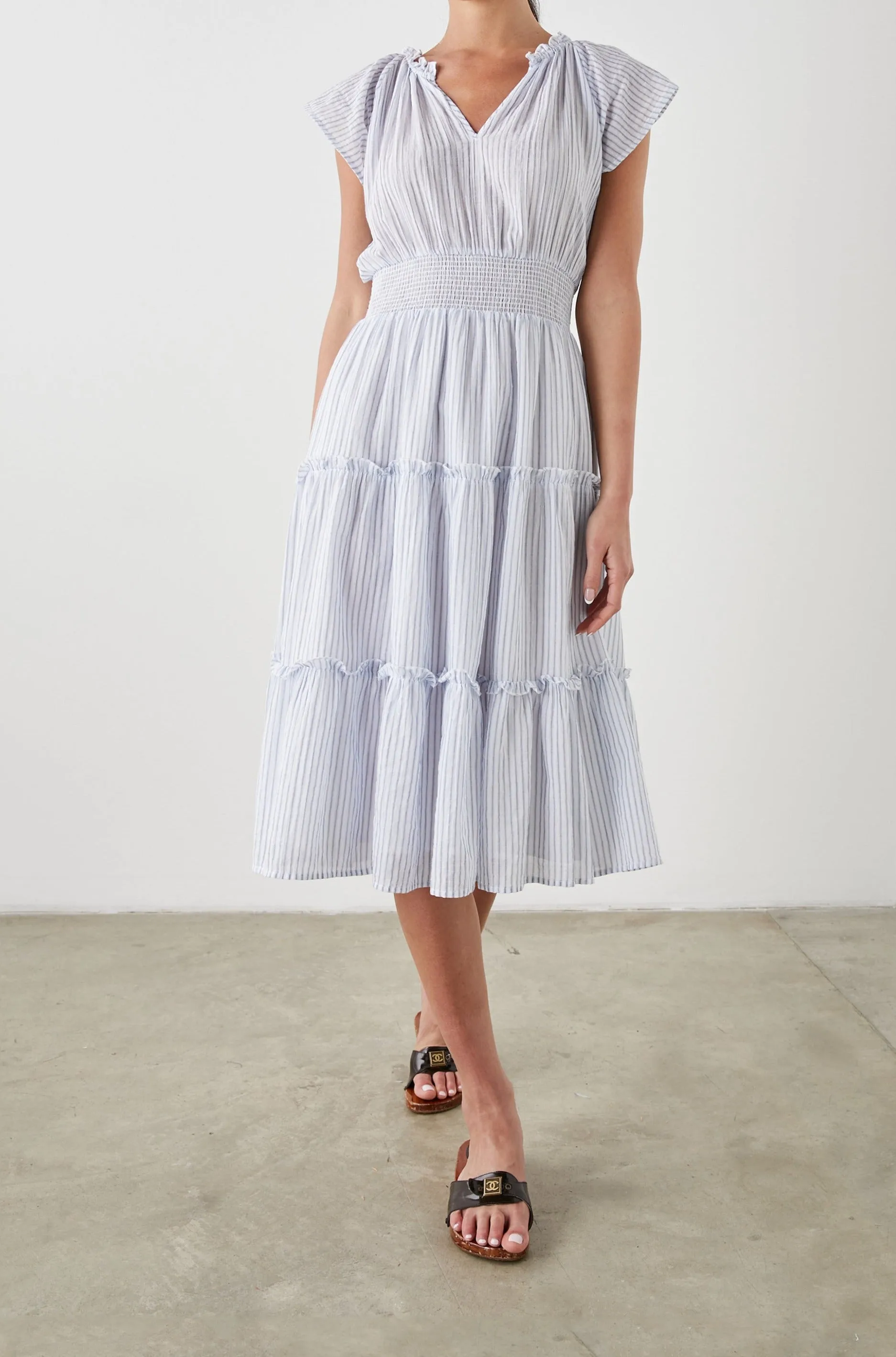 AMELLIA DRESS - CINO STRIPE