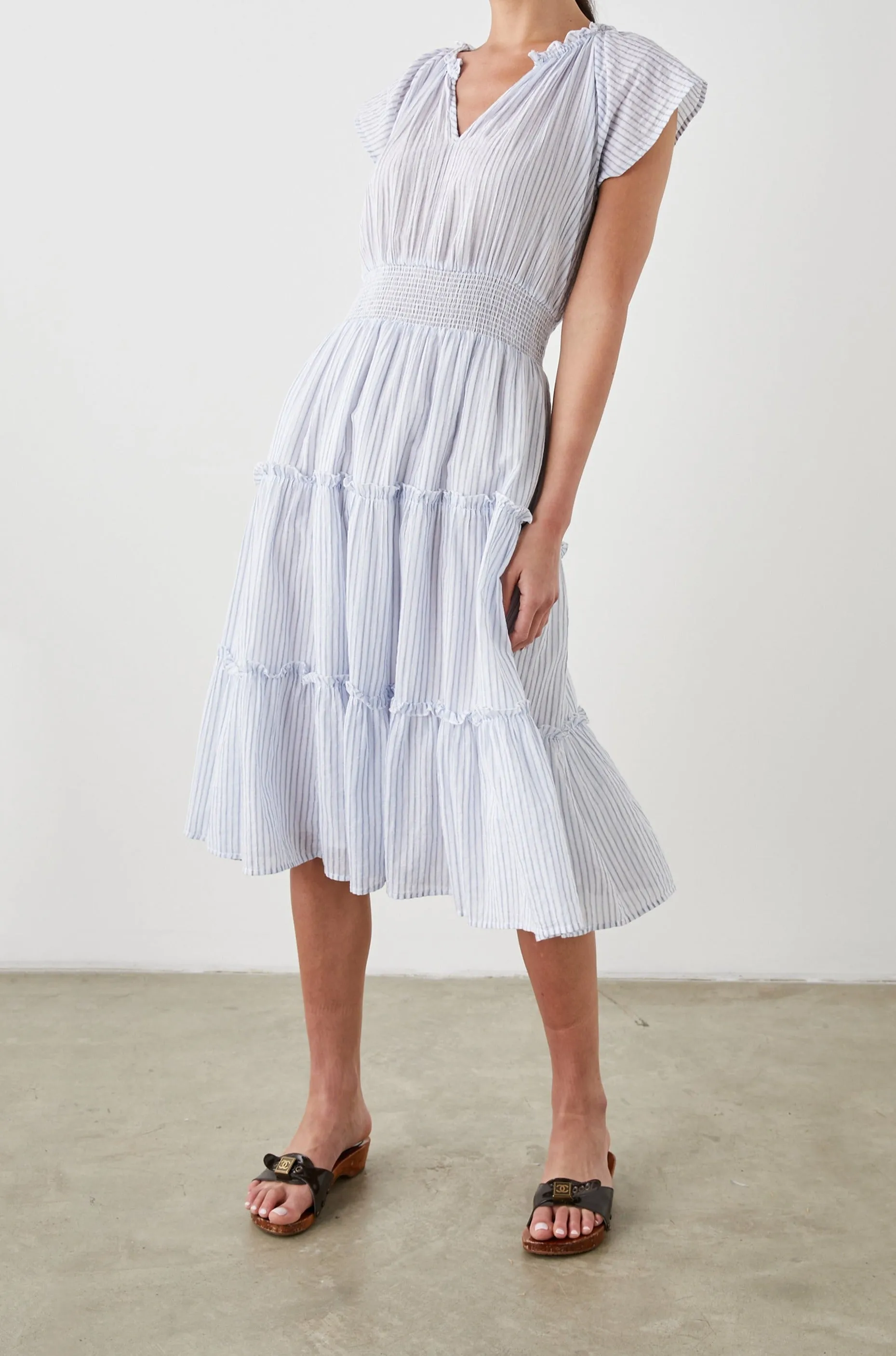 AMELLIA DRESS - CINO STRIPE