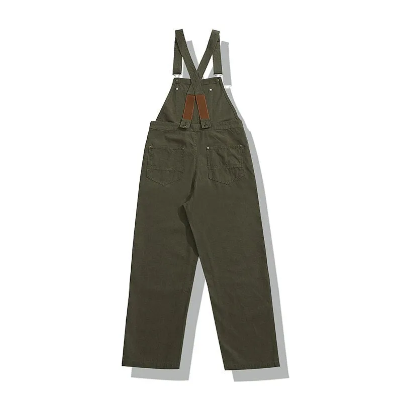 Ashore Shop Canvas Overall Suspenders for Work Pants and Cargo Trousers