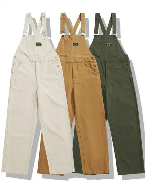 Ashore Shop Canvas Overall Suspenders for Work Pants and Cargo Trousers