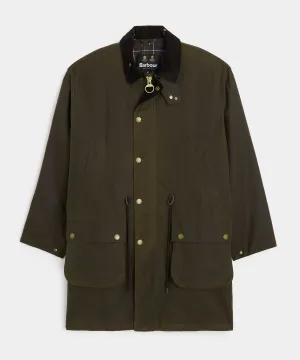Barbour Bedale Wax Trench Coat in Olive