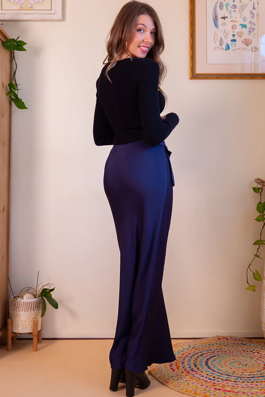 Bianca Midnight Bias Cut Maxi Skirt