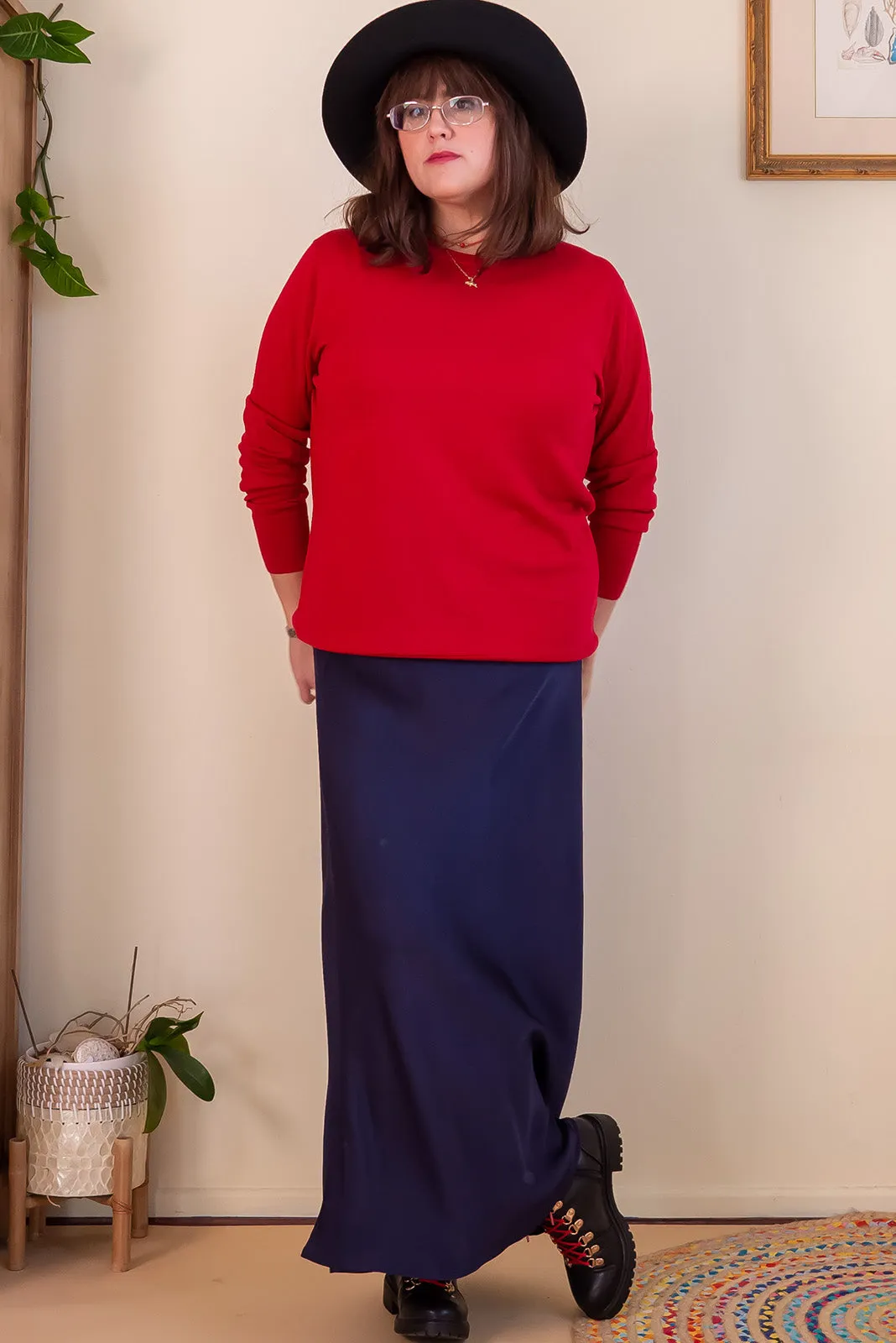 Bianca Midnight Bias Cut Maxi Skirt