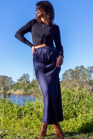 Bianca Midnight Bias Cut Maxi Skirt