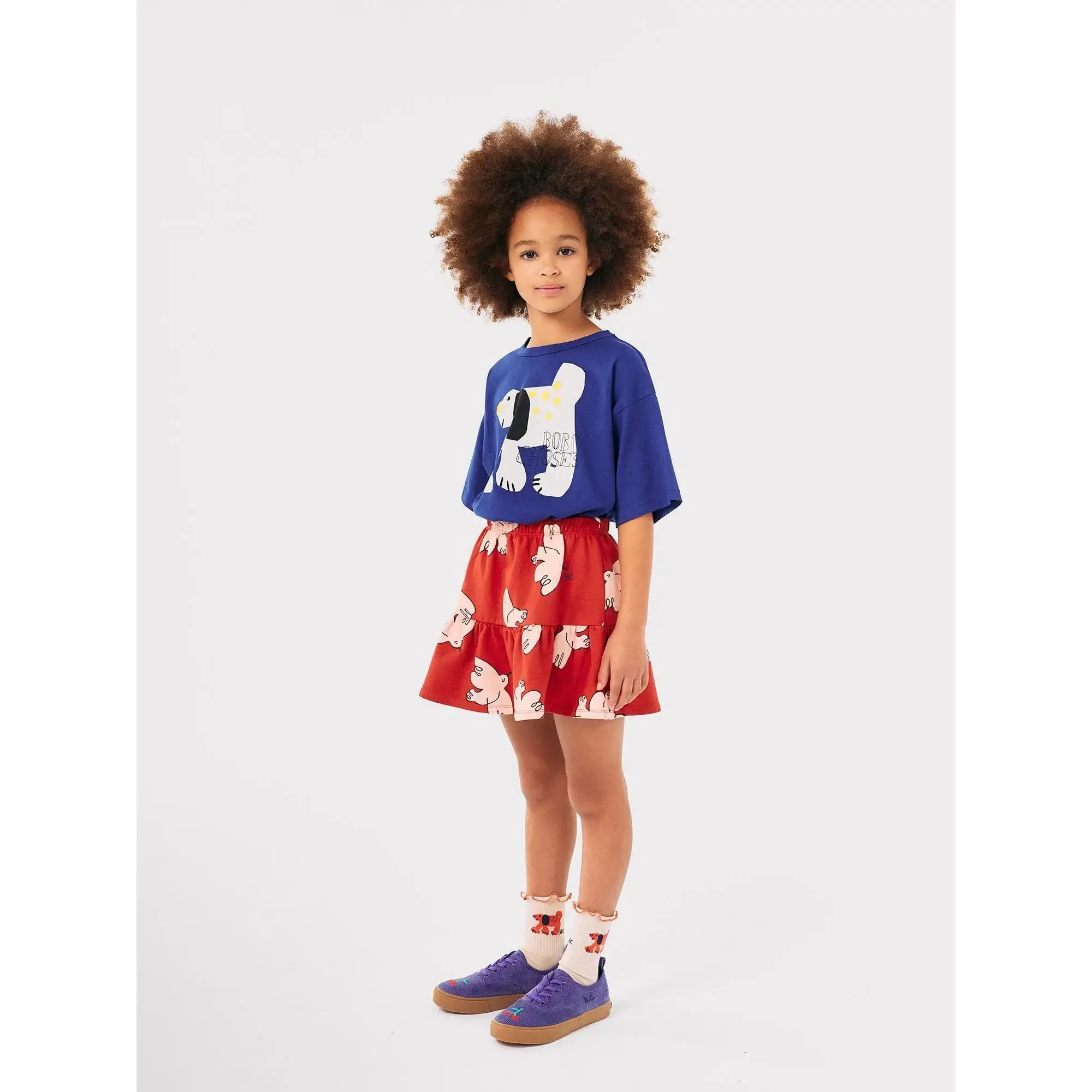 Bobo Choses Freedom Bird All Over Skirt - Red