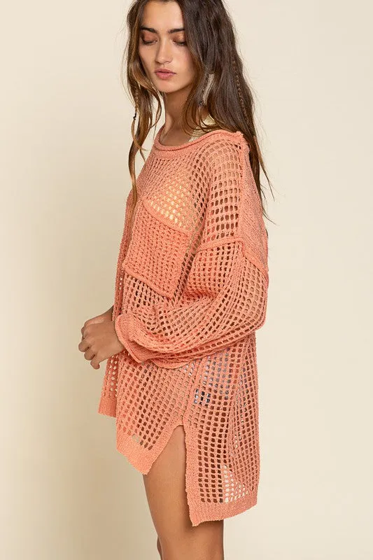 Boho Summer Fishnet Sweater