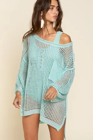 Boho Summer Fishnet Sweater