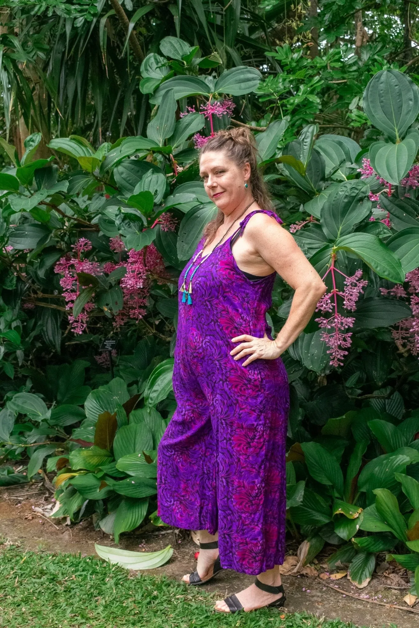 Calm Pantsuit - Swirl Purple