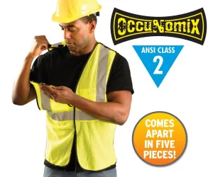 Class 2 Mesh Breakaway Vest - Lime - S/M