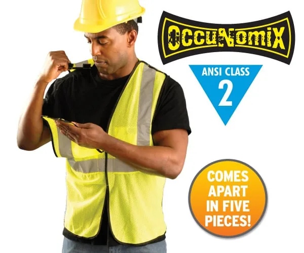 Class 2 Mesh Breakaway Vest - Lime - S/M