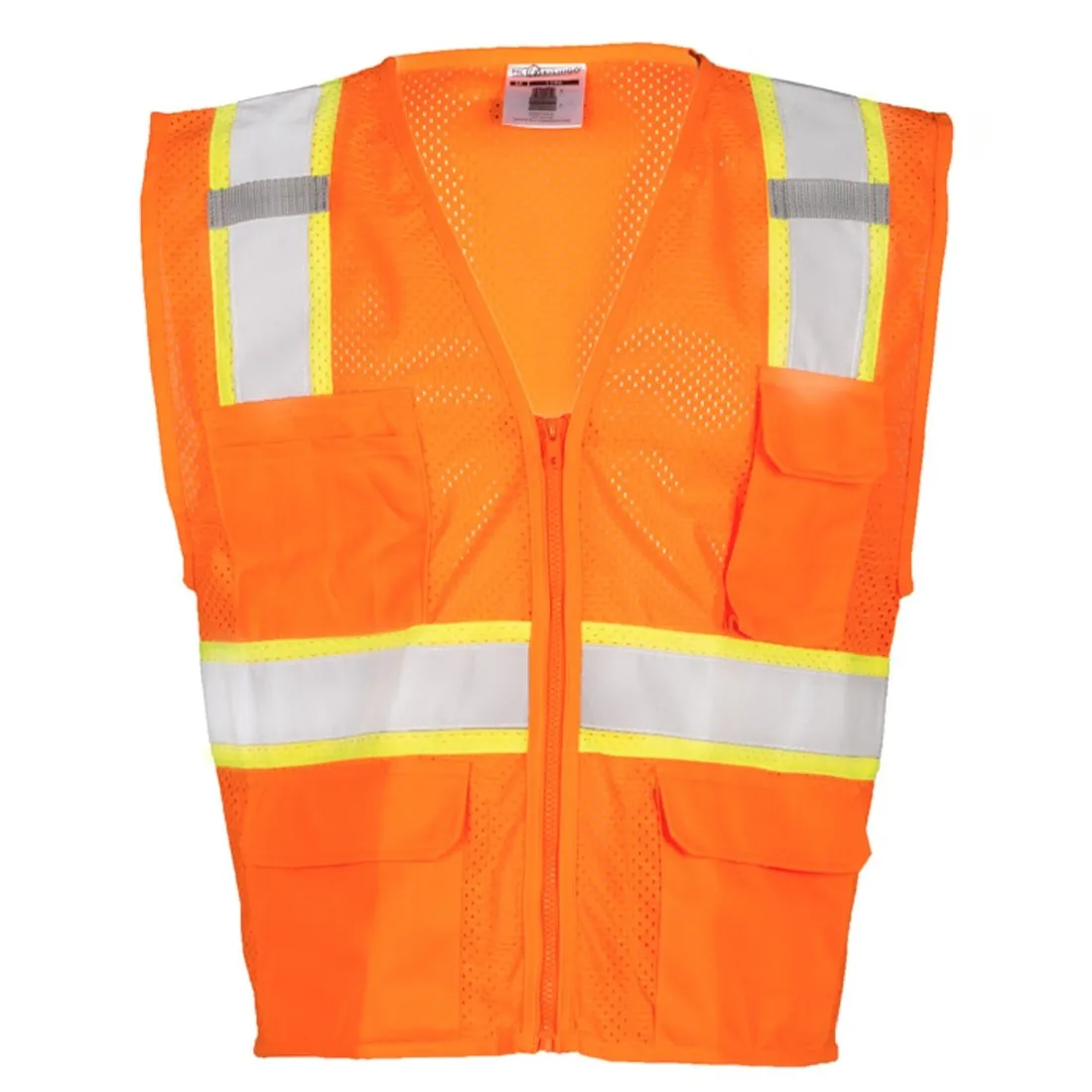 Class 2 Ultra-Cool Multi-Pocket Vest - Orange - 3X
