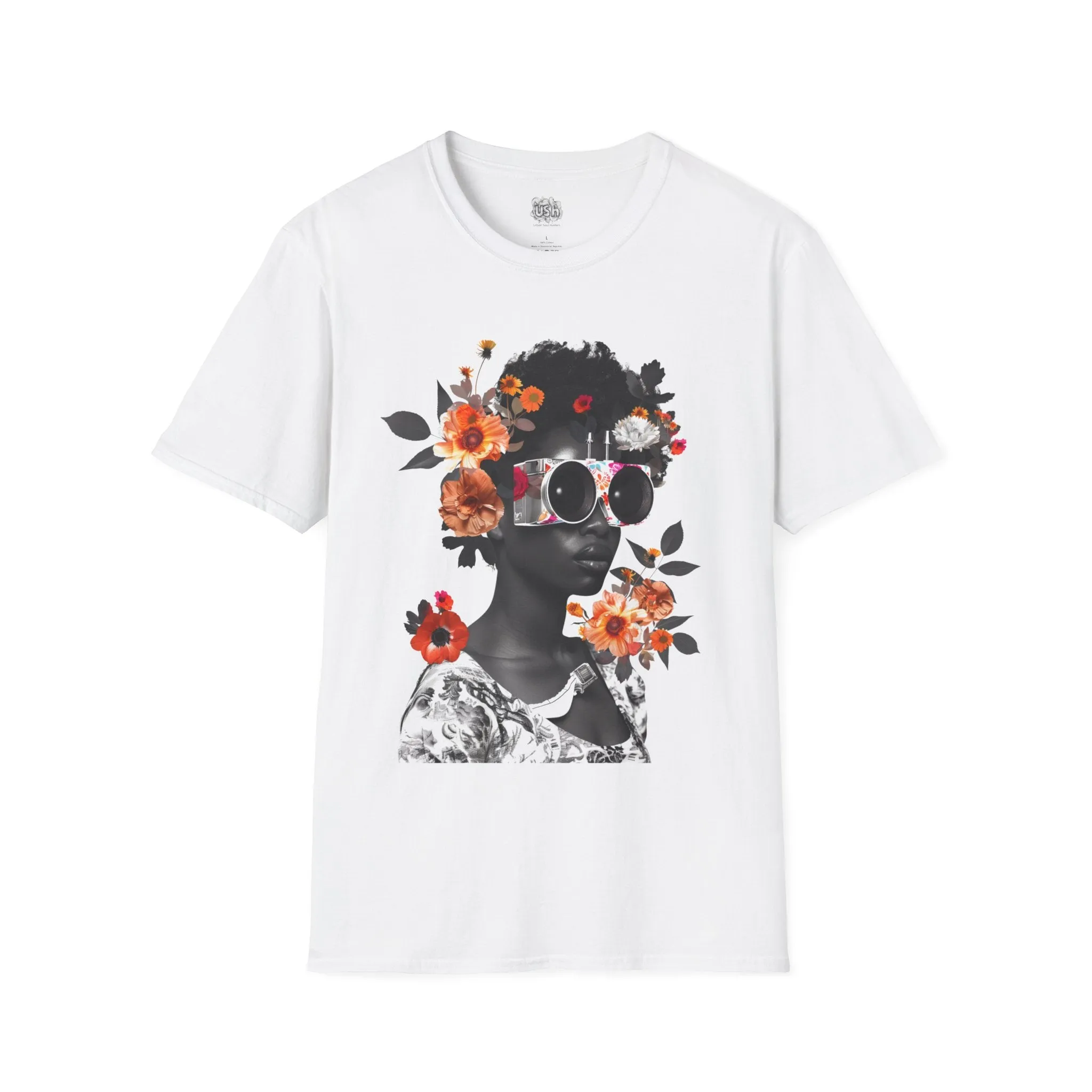 Collage Pop Art Flower Power T-Shirt