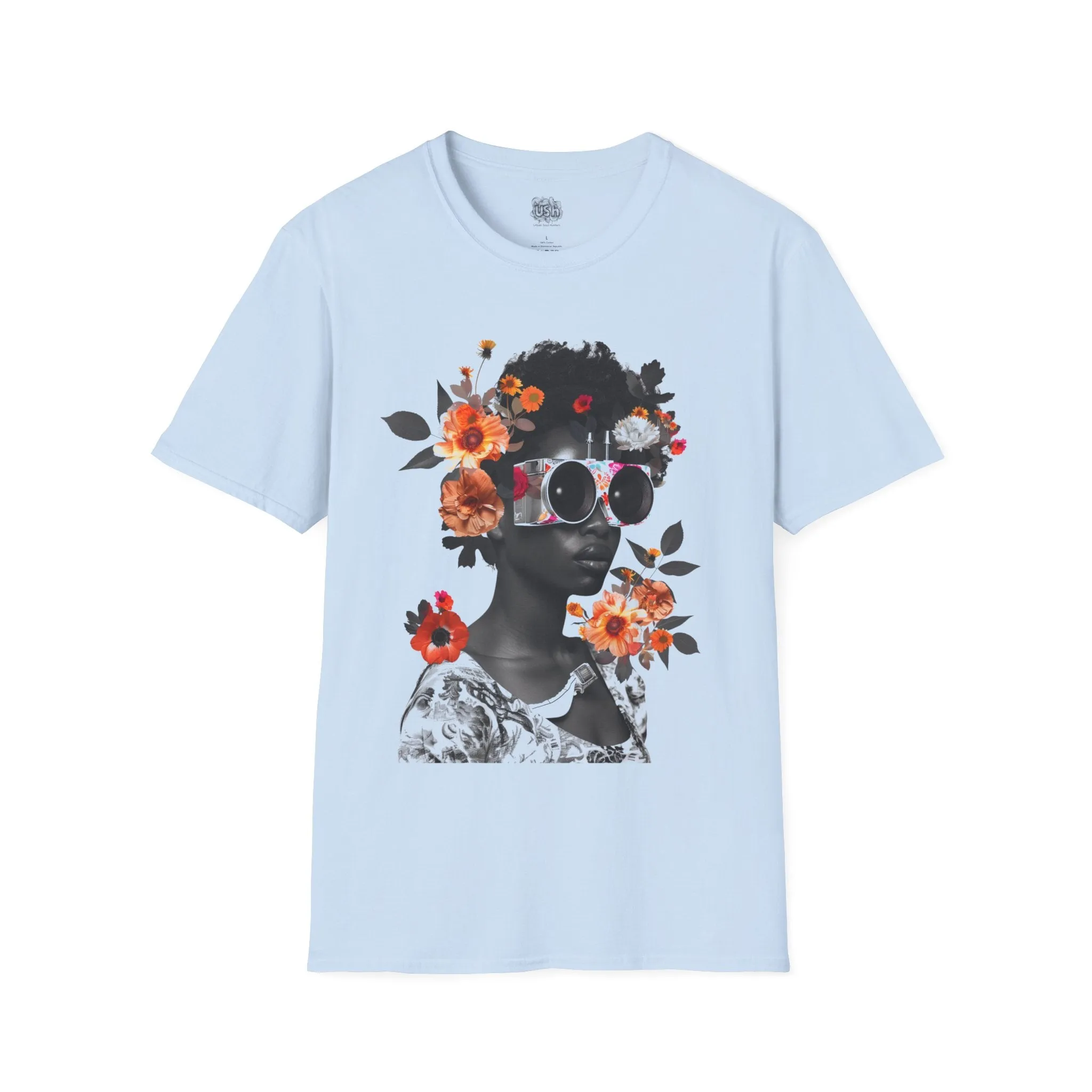Collage Pop Art Flower Power T-Shirt