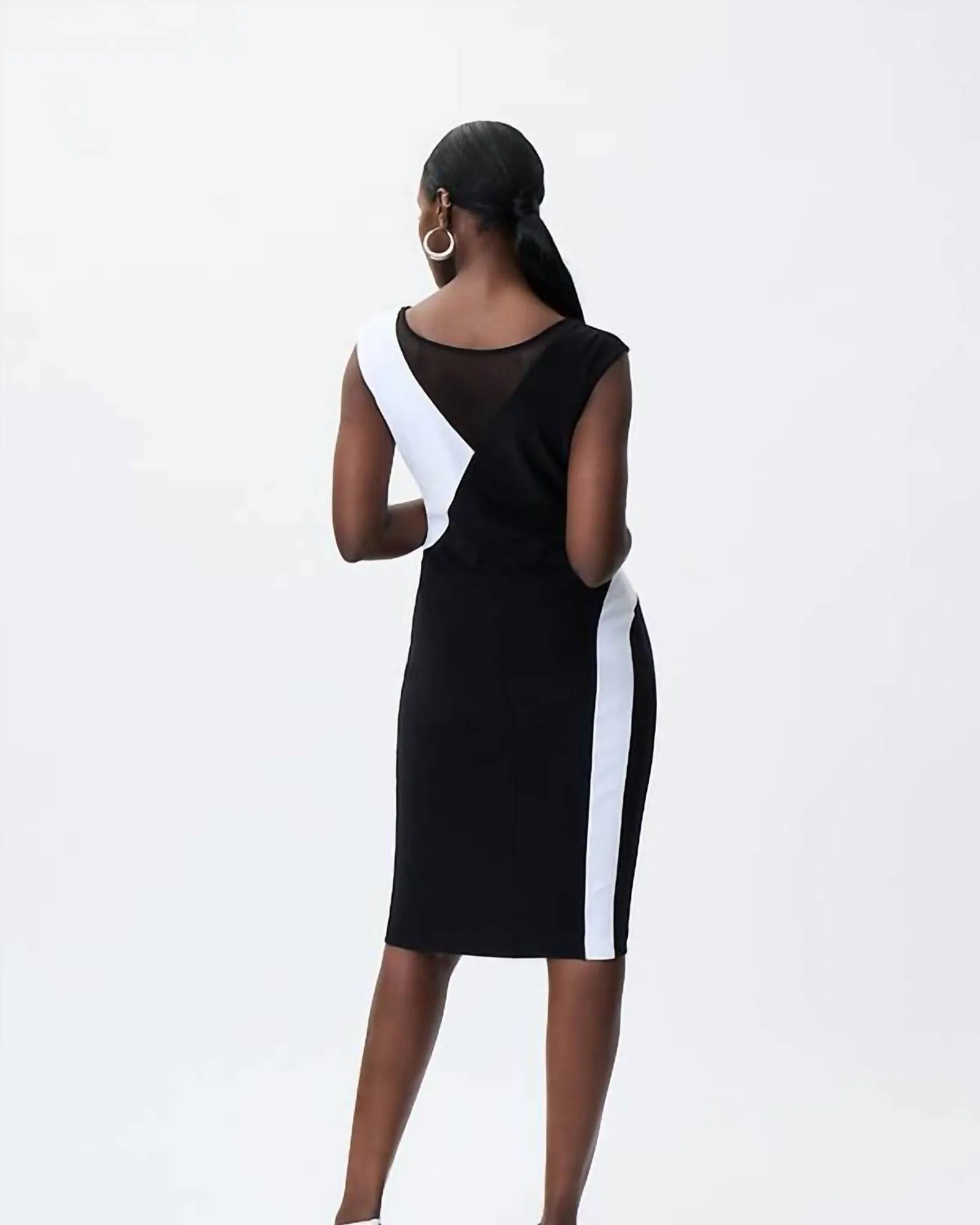 Colour-Blocked Dress In Black/Vanilla | Black/Vanilla