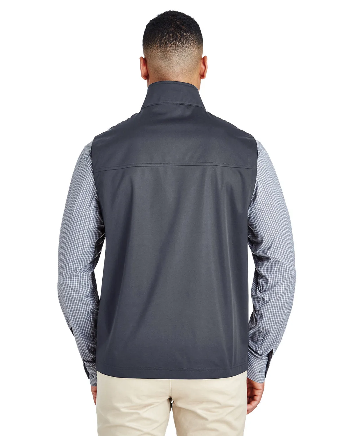 CORE365 Men's Techno Lite Three-Layer Knit Tech-Shell Quarter-Zip Vest