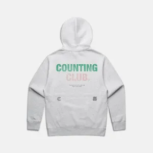 Counting Club Heavyweight Fleece Hoodie- White