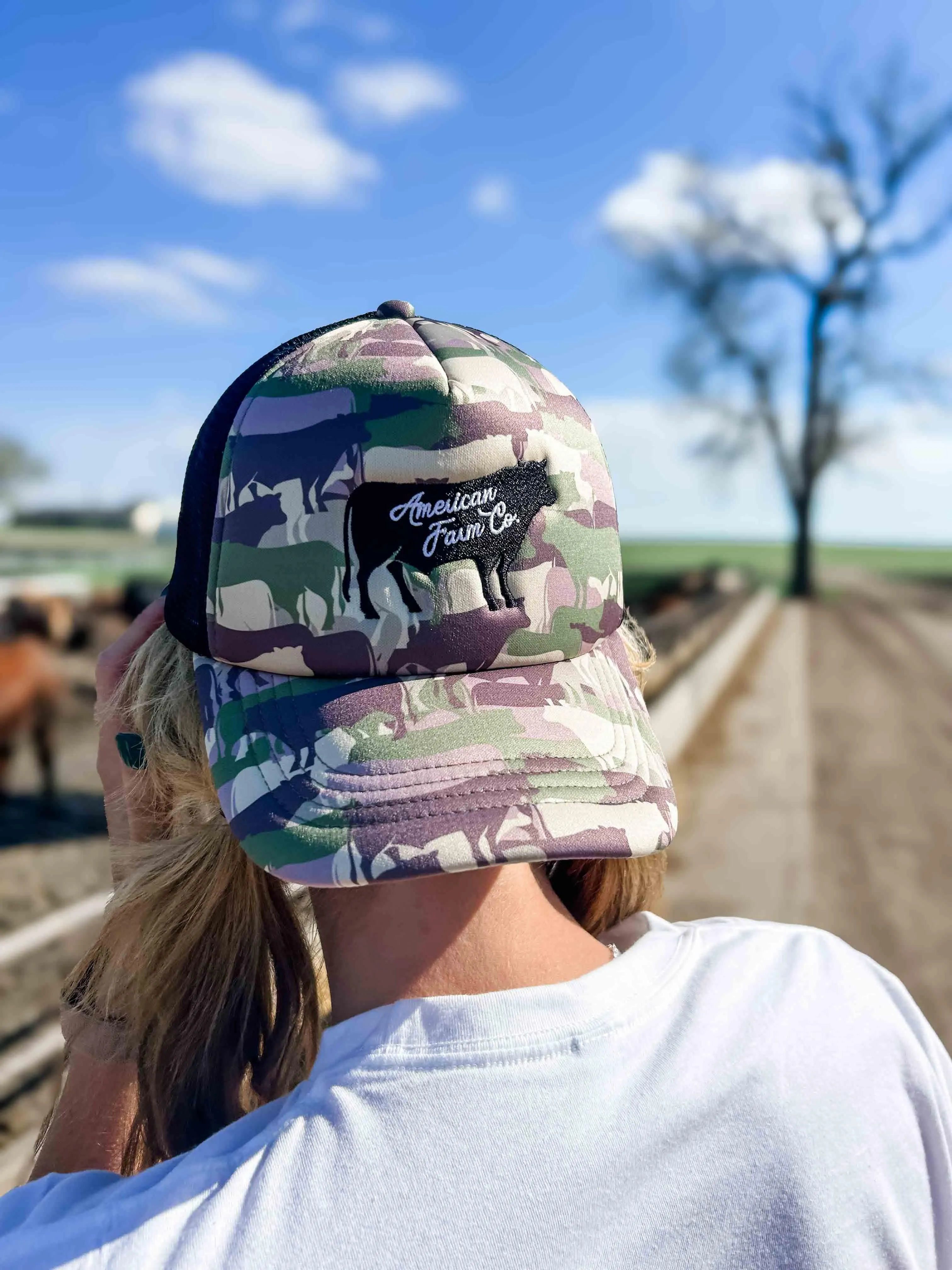 Cow Camo Foam Cap