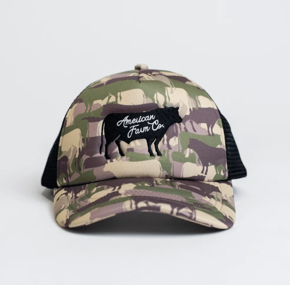 Cow Camo Foam Cap