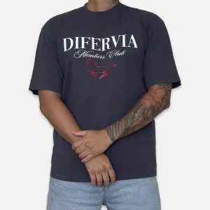 DIFERVIA MEMBERS CLUB, DOLPHINE BLUE T-SHIRT