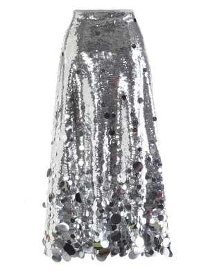 Everly High Waist Sequin Skirt