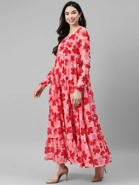 Floral Feminine Maxi Dress