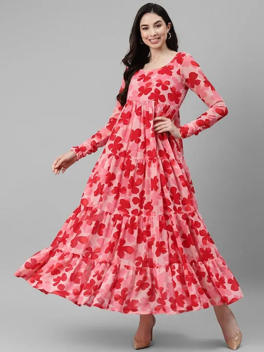 Floral Feminine Maxi Dress