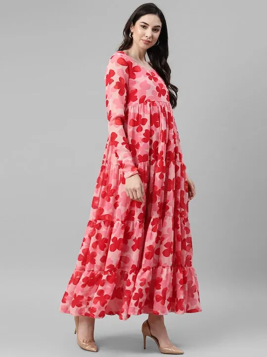 Floral Feminine Maxi Dress