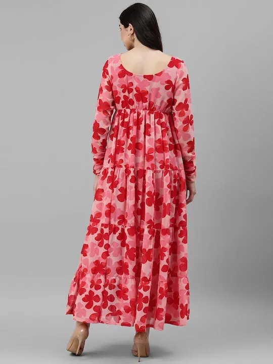 Floral Feminine Maxi Dress
