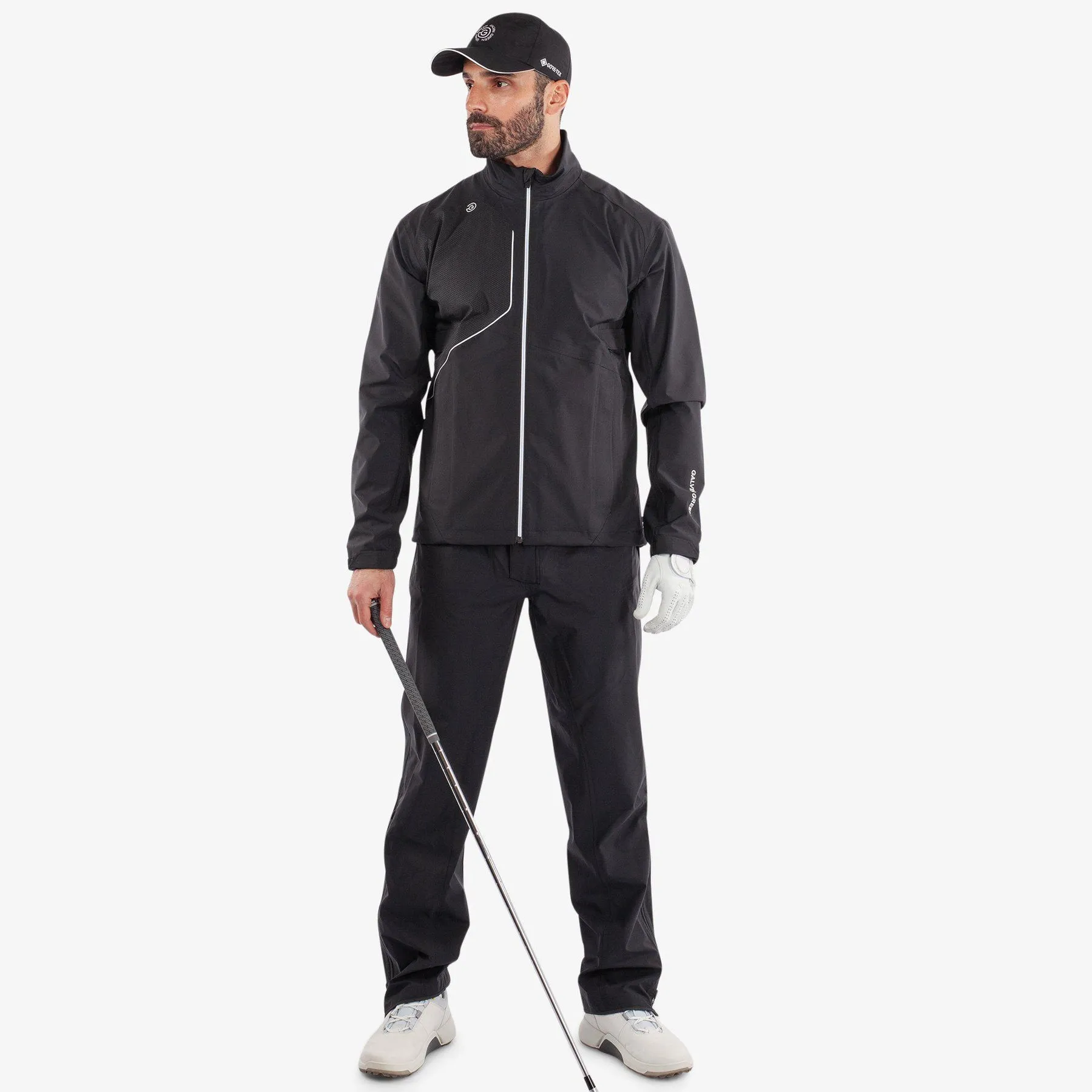 Galvin Green Ames Waterproof Golf Jacket - Black/White