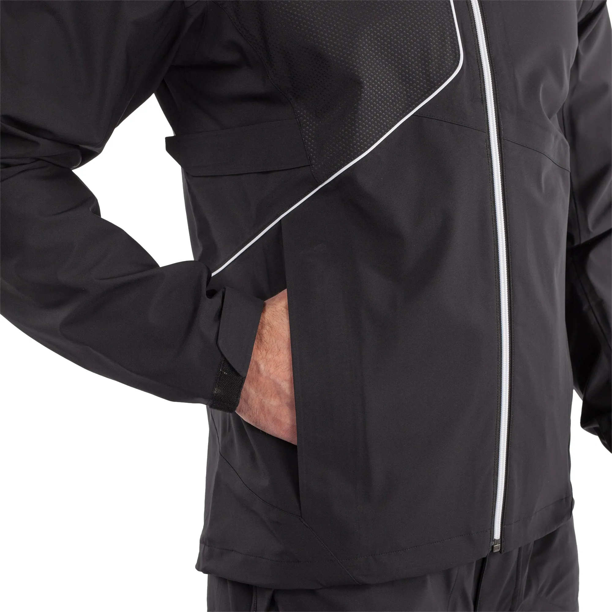 Galvin Green Ames Waterproof Golf Jacket - Black/White
