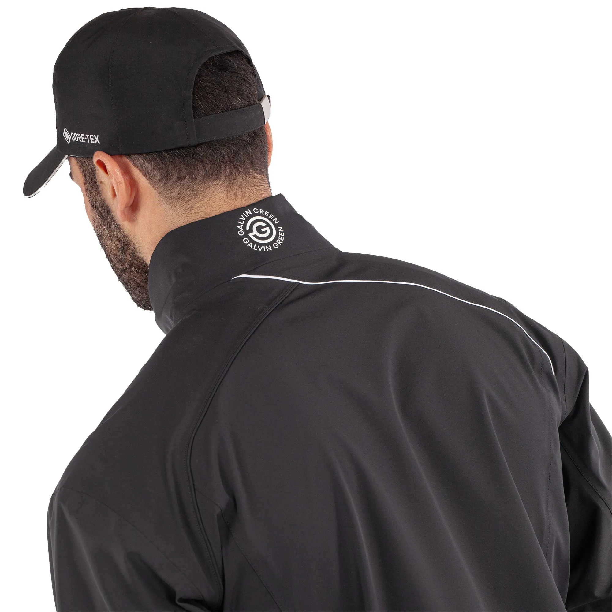 Galvin Green Ames Waterproof Golf Jacket - Black/White