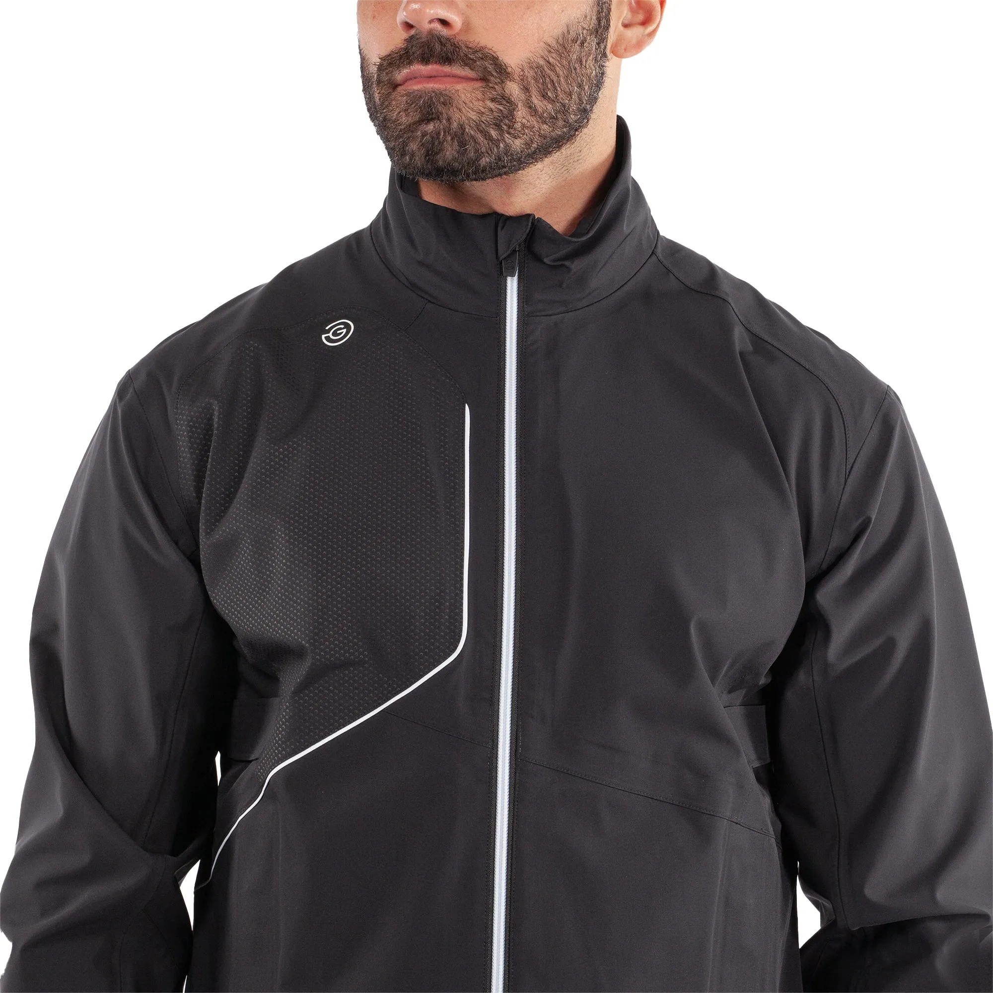 Galvin Green Ames Waterproof Golf Jacket - Black/White