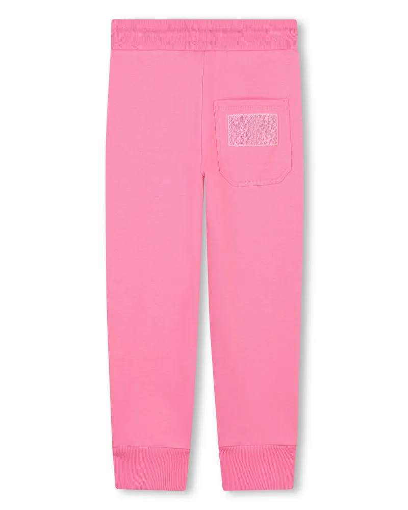 Girls Fuchsia Track Pants