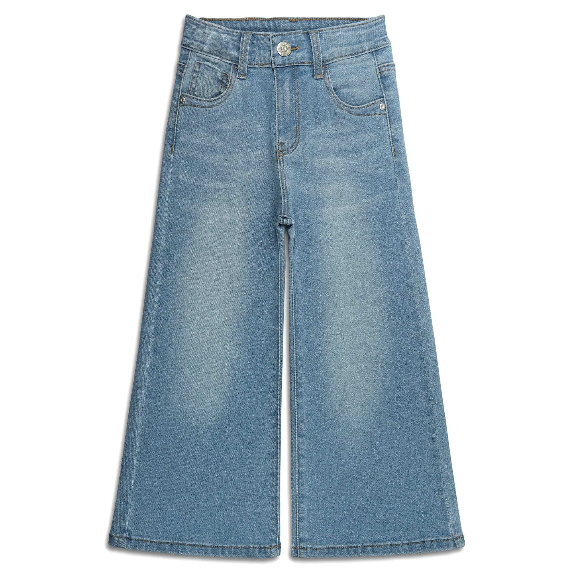 Girls High Stretch Wide Leg Jeans Pants