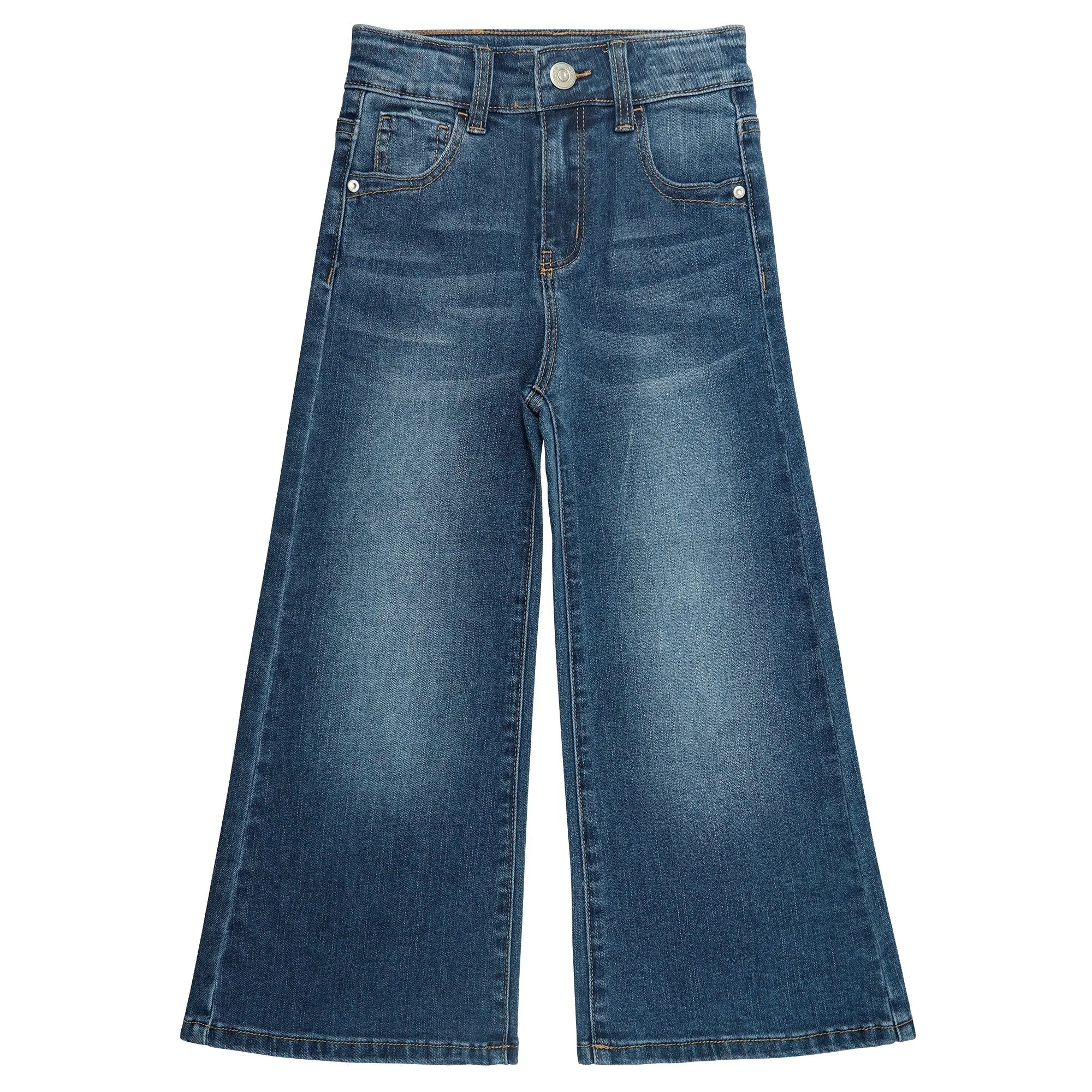Girls High Stretch Wide Leg Jeans Pants