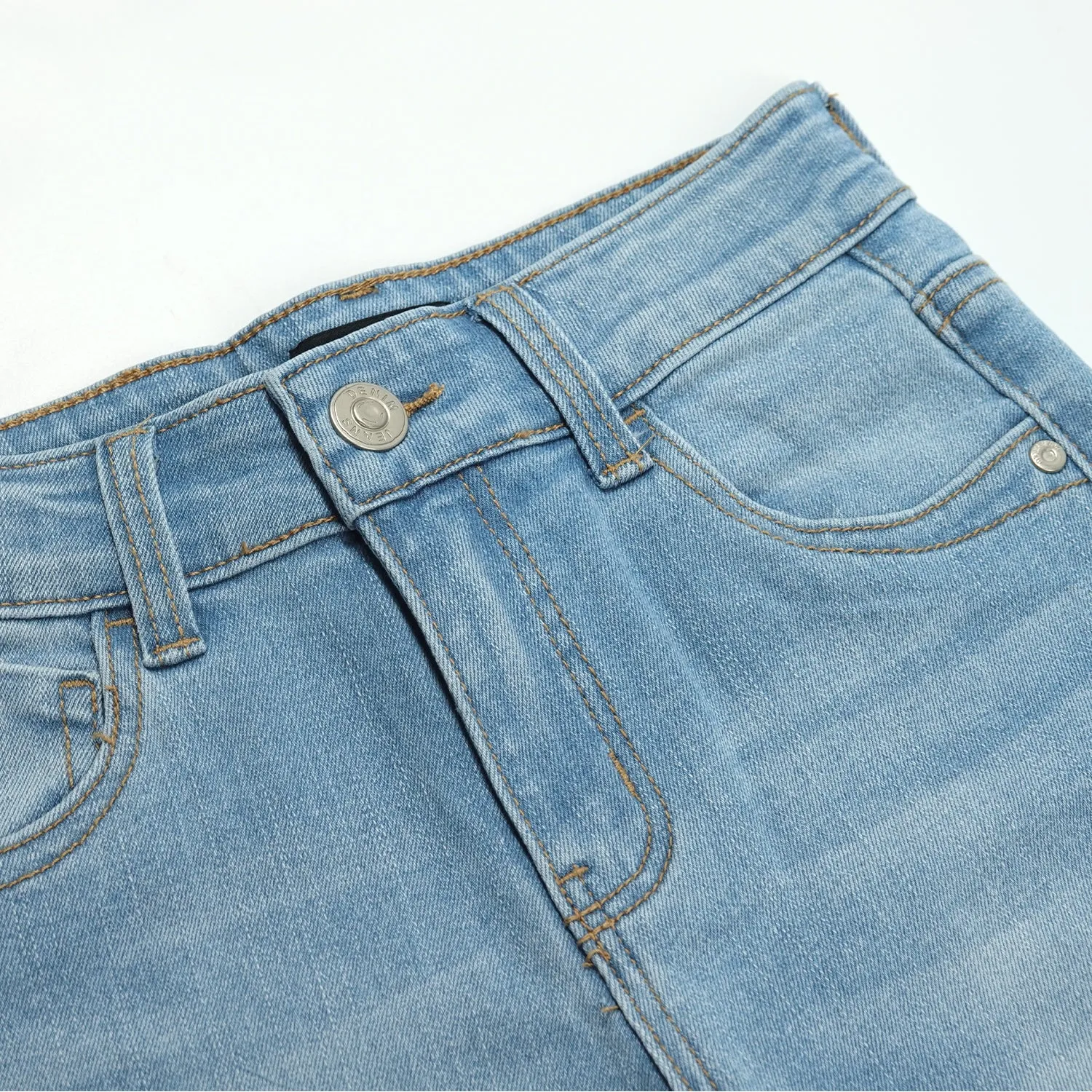 Girls High Stretch Wide Leg Jeans Pants