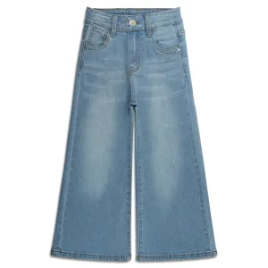 Girls High Stretch Wide Leg Jeans Pants