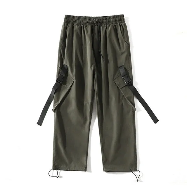 GOESRESTA Winter Cargo Pants Men Harajuku Hip Hop Streetwear Harem Pants Japanese Loose Casual Men's Pants Large Size Clothing