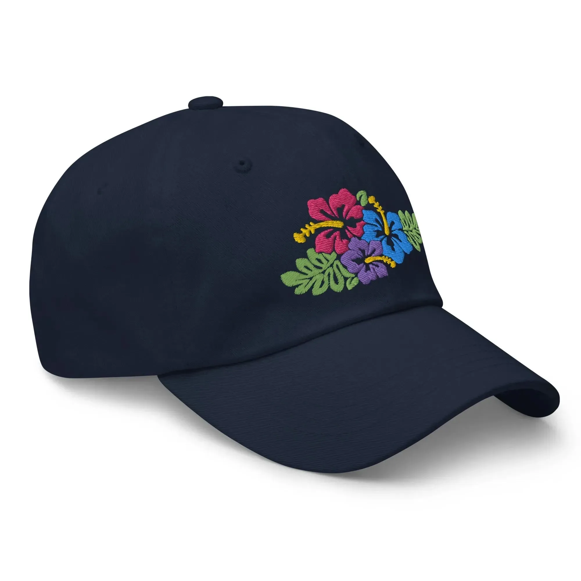 Hawaiian Tropical Leaves Embroidered Dad Hat