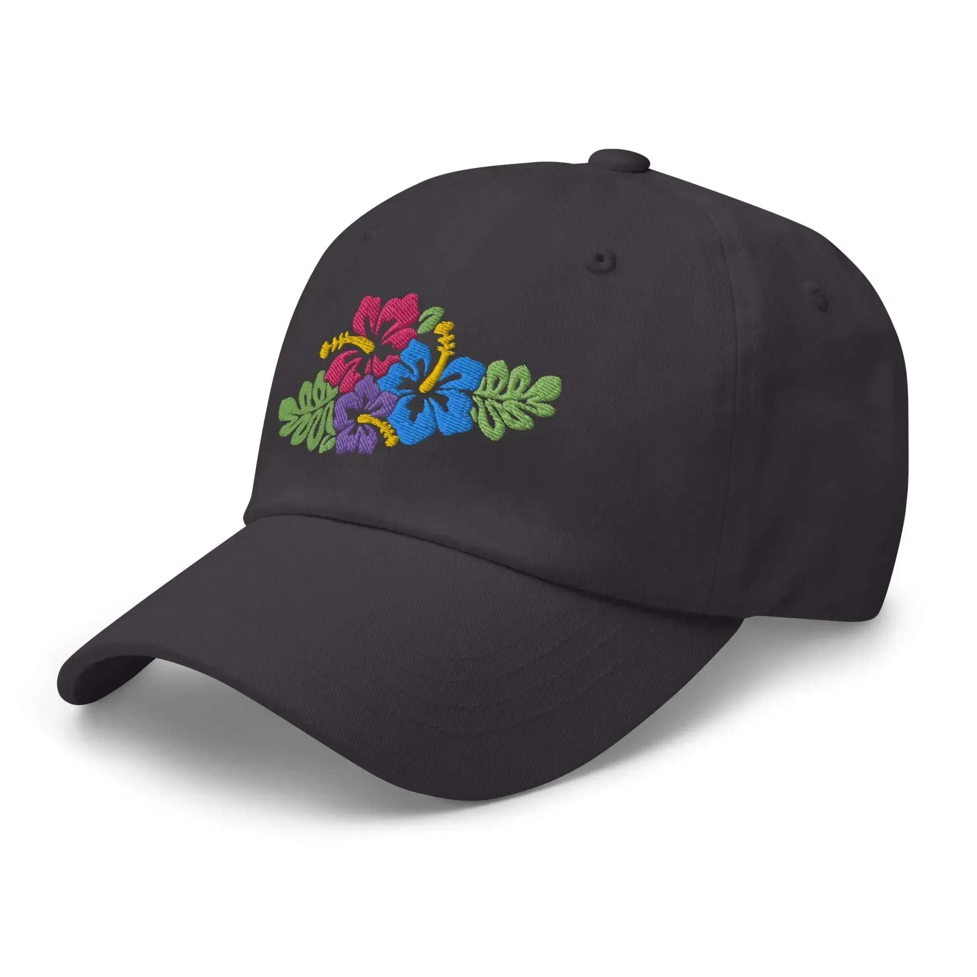 Hawaiian Tropical Leaves Embroidered Dad Hat