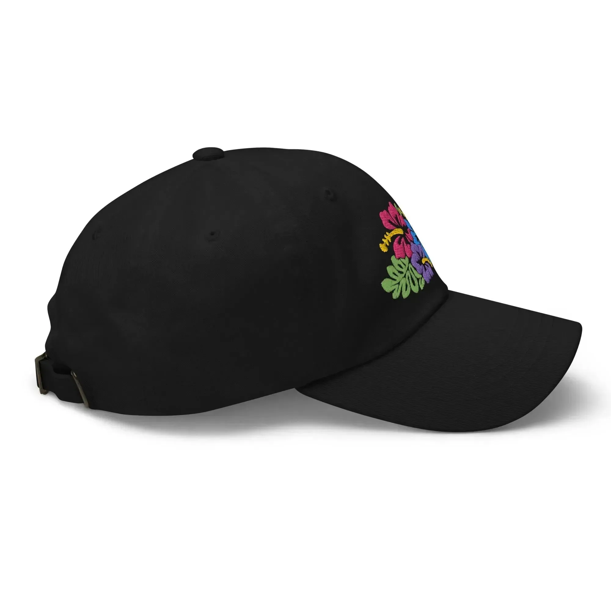 Hawaiian Tropical Leaves Embroidered Dad Hat
