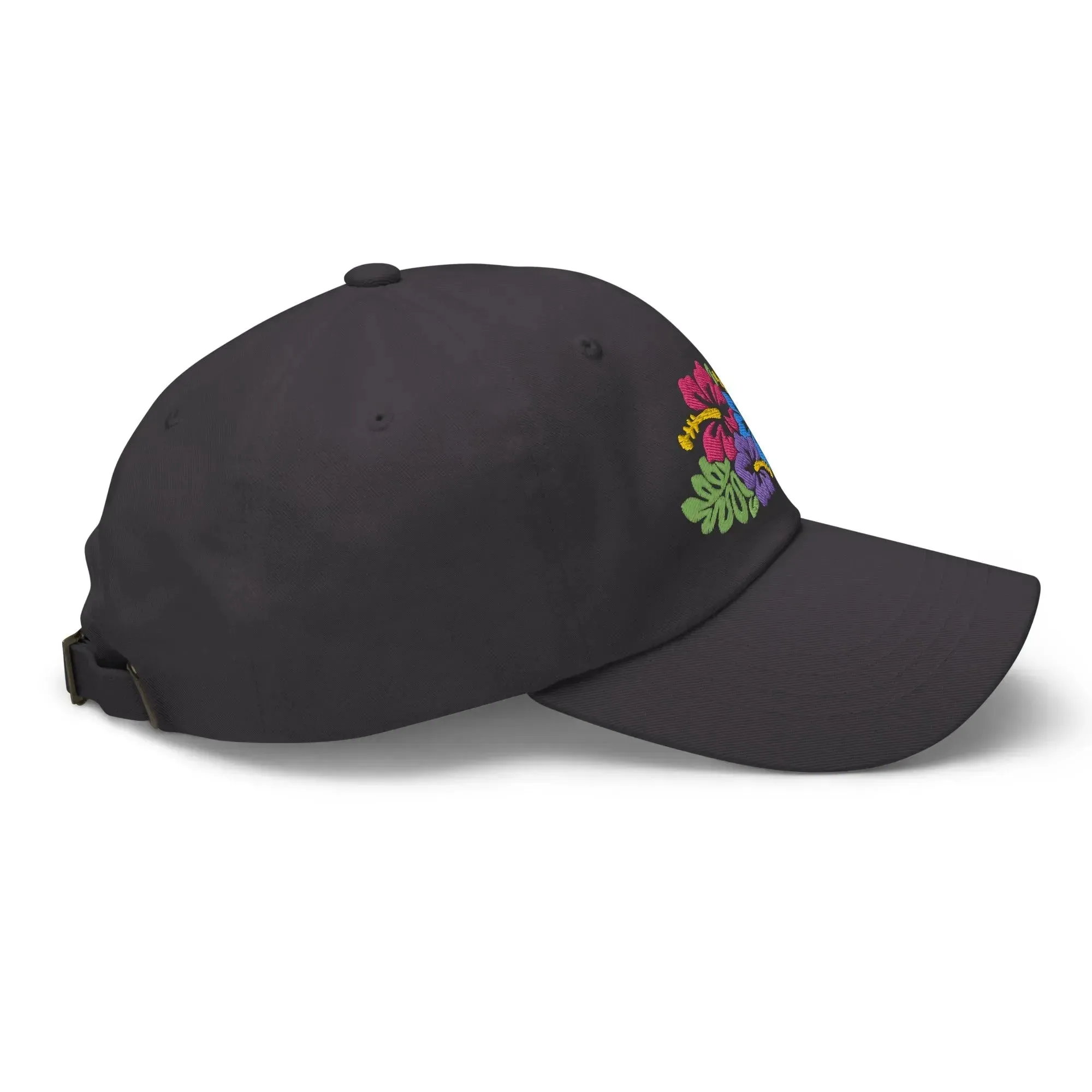 Hawaiian Tropical Leaves Embroidered Dad Hat