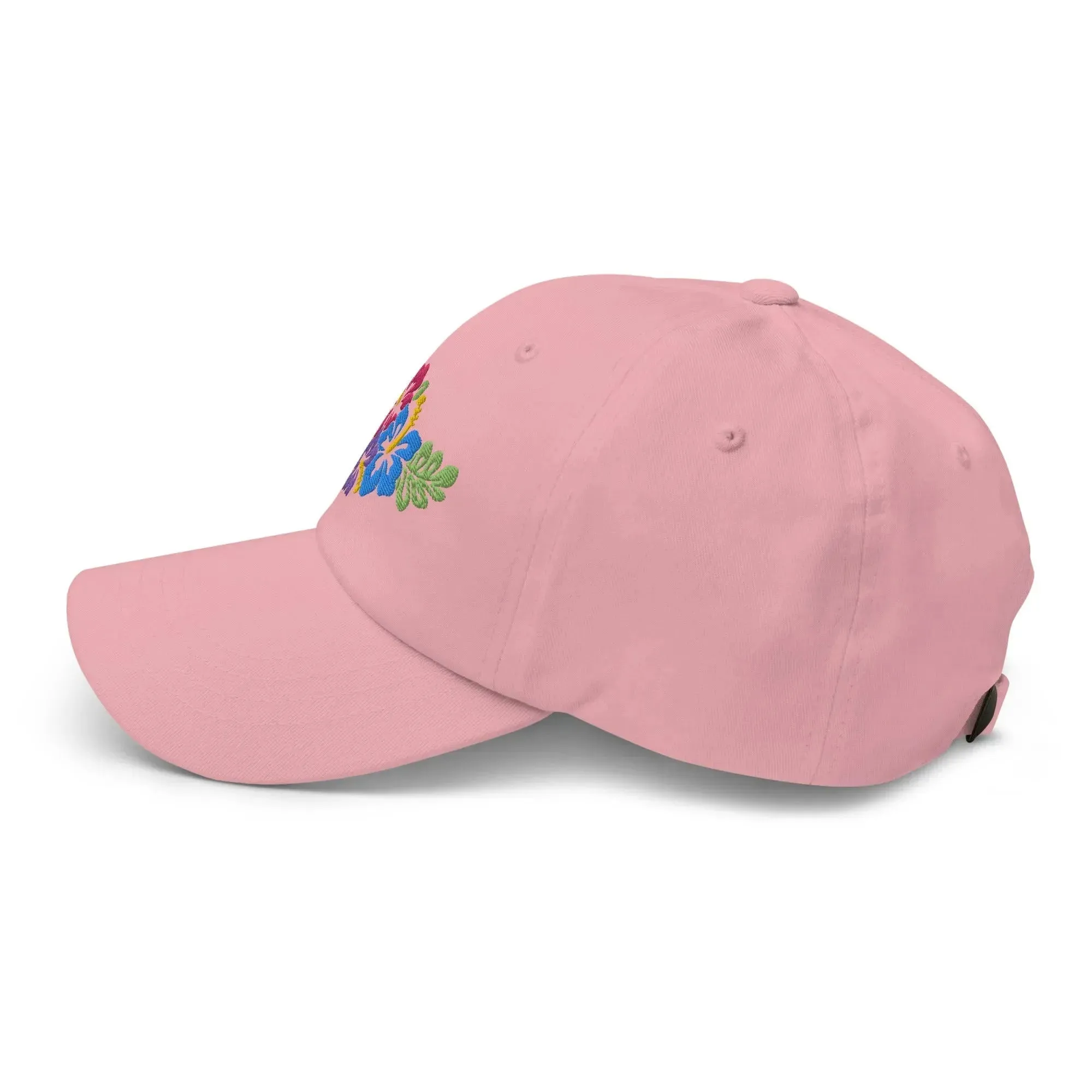 Hawaiian Tropical Leaves Embroidered Dad Hat