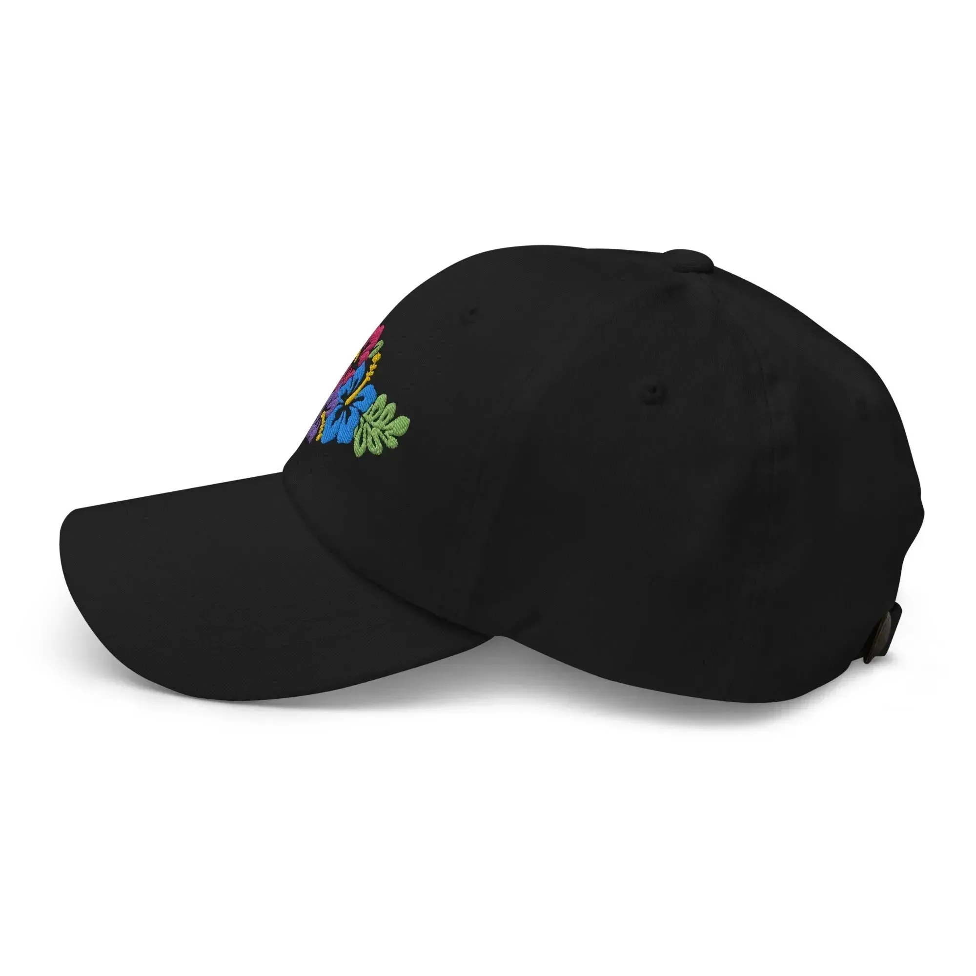 Hawaiian Tropical Leaves Embroidered Dad Hat
