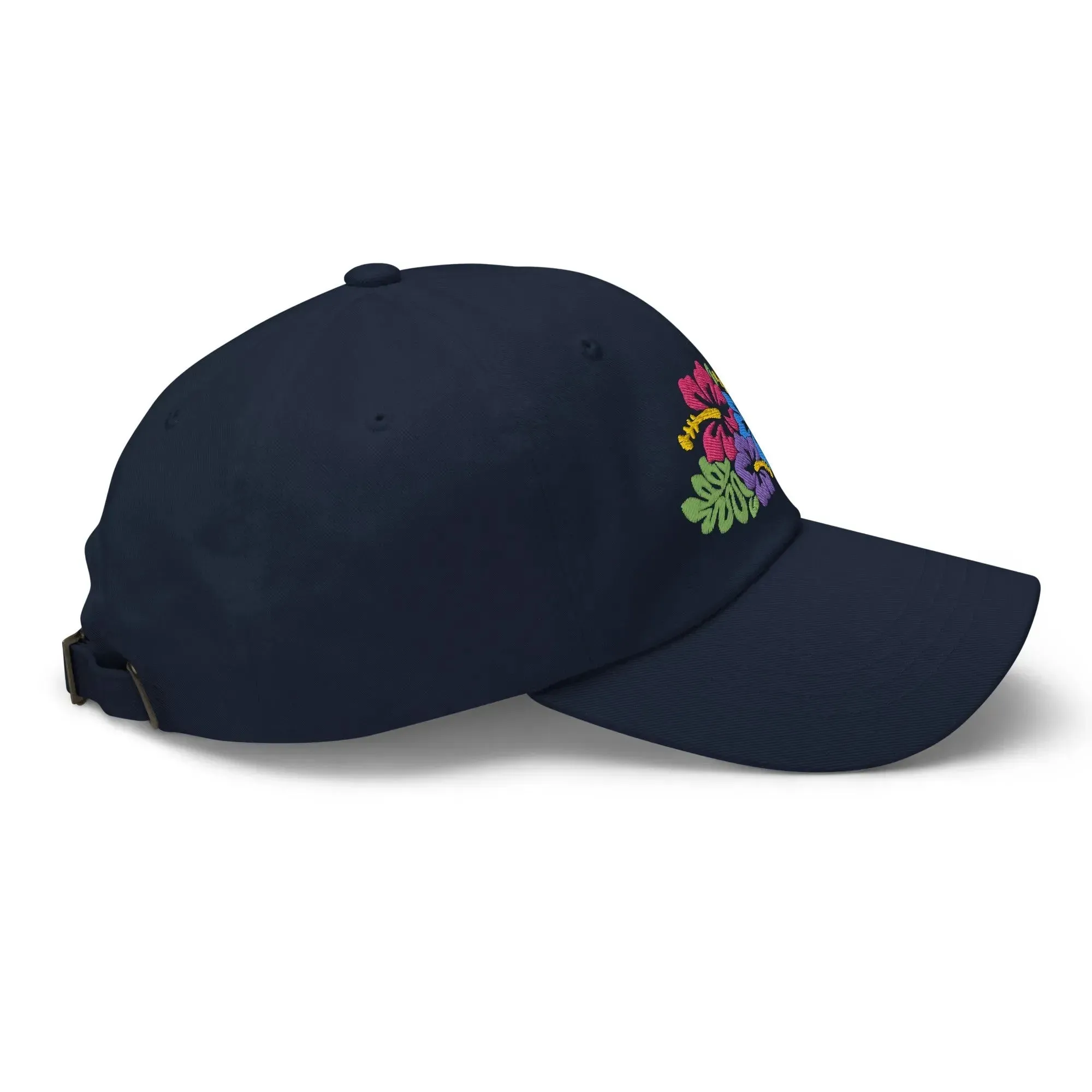 Hawaiian Tropical Leaves Embroidered Dad Hat